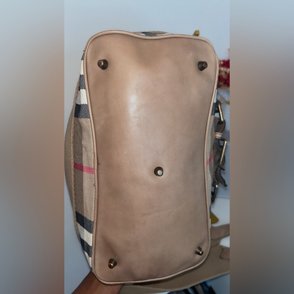 Burberry House Check Canvas Tote top handle/ Shoulder Bag - Picture 10 of 16